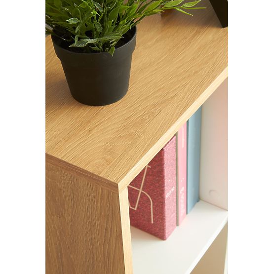 GROSSO íróasztal - arany tölgy / fehér