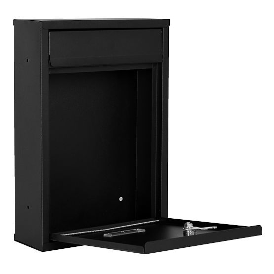 Gustav fekete postaláda feliratokkal