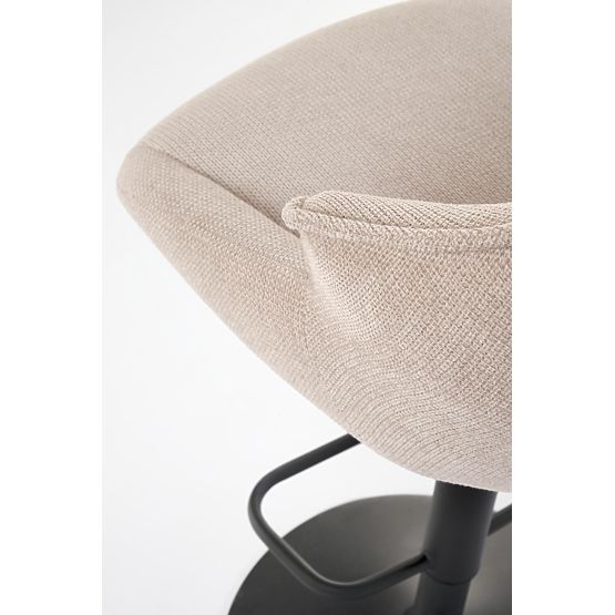 H122 bárszék lábak - fekete, ülés - bézs (1p=2db)