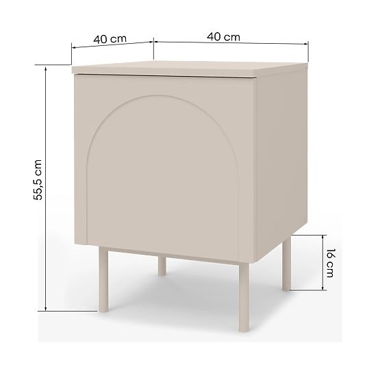 Helene éjjeliszekrény, kasmír
