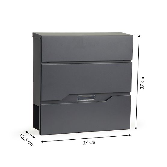 Horganyzott acél levél- és újságtartó postaláda