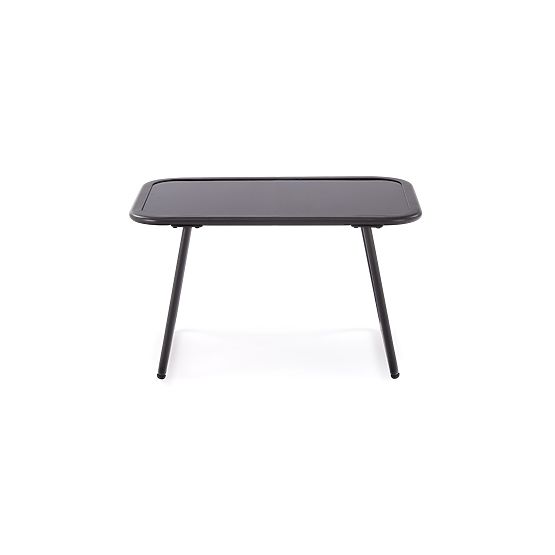 HUDSON, kerti garnitúra (kanapé, 2x fotel, asztal), szürke / barna (1p=1készlet)