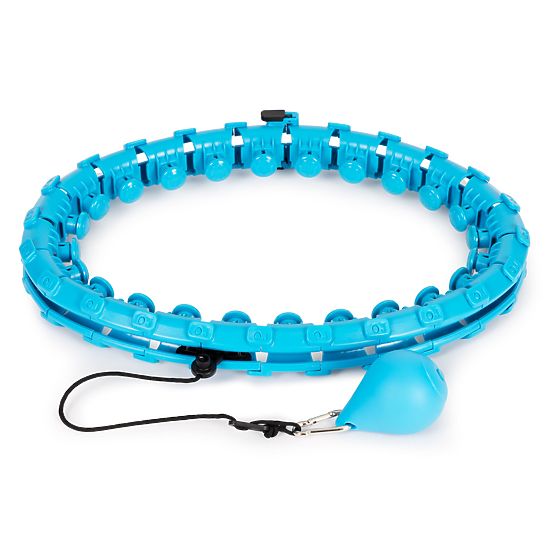 Hula hop masszázs elemmel és kiegészítő súllyal fitnesz edzéshez