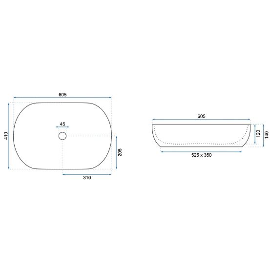 Időtlen Rea CLEO 61 WHITE MATT mosdó