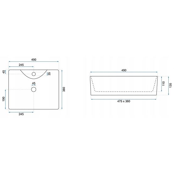Időtlen REA Kelly Marmo mosdókagyló