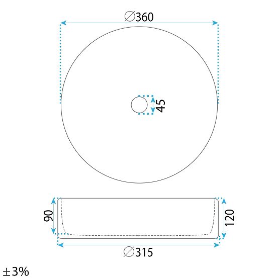 Időtlen Rea Stefania Fiori mosdókagyló