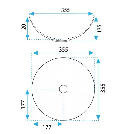 Időtlen REA STELLA WHITE GOLD BRUSH mosdó