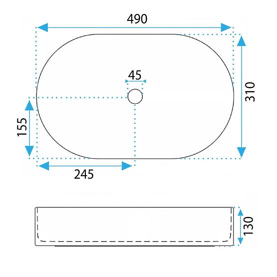 Időtlen Rea Vanda Bubble Gum Matt mosdókagyló