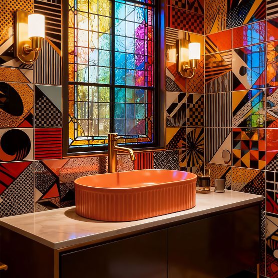 Időtlen Rea Vanda Cinnamon Matt mosdó