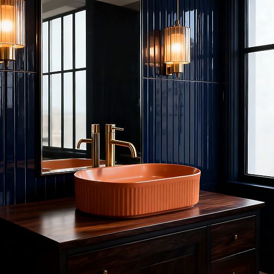 Időtlen Rea Vanda Cinnamon Matt mosdó