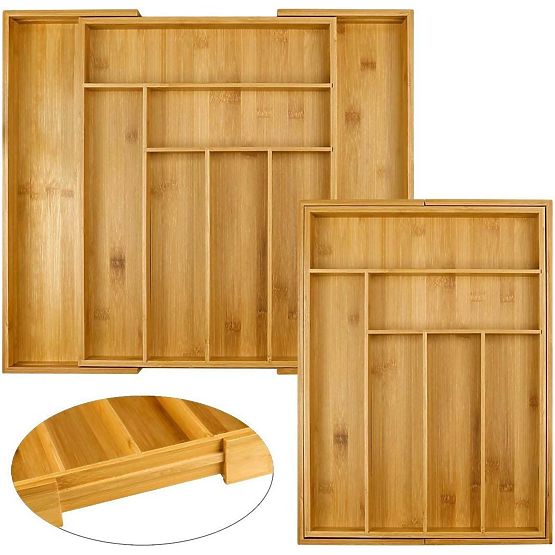 IKAR bambusz evőeszköz rendező