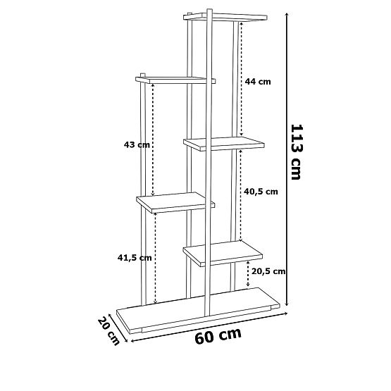 IKER Rustic 6 szintes fém virágtartó