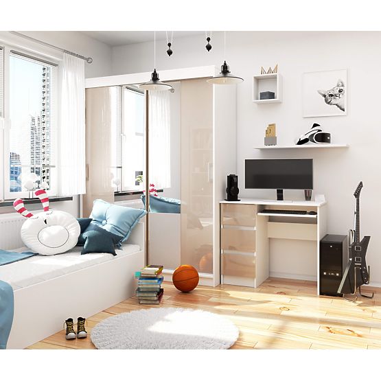 ÍRÓASZTAL A-6 CLP CAPPUCCINO BALOS