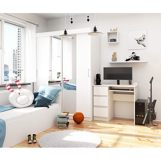 ÍRÓASZTAL A-6 CLP FEHÉR BALOS