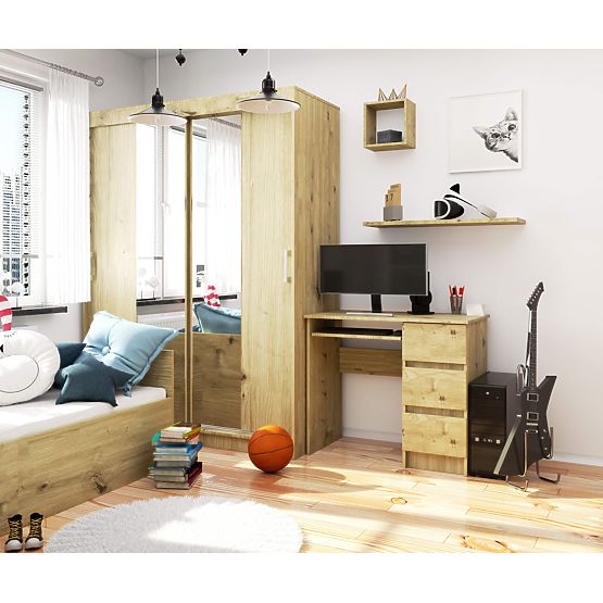 ÍRÓASZTAL A-6 CLP TÖLGY ARTISAN JOBBOS