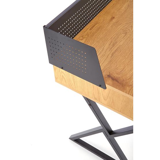 Íróasztal B43 - arany tölgy / fekete