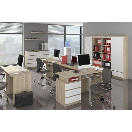ÍRÓASZTAL CLP 135cm PK SONOMA / FEHÉR
