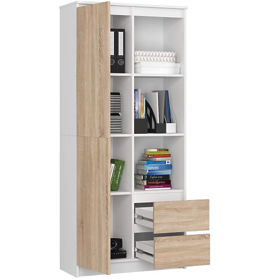 IRODAI POLC R 80 cm CLP R11 PK FEHÉR / SONOMA