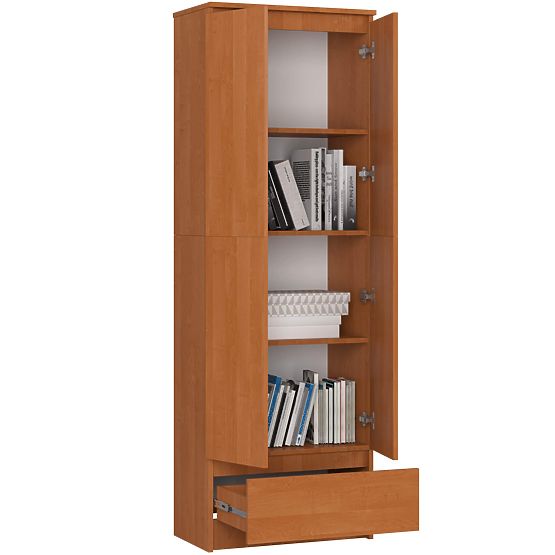 Irodai szekrény R 60 cm CLP 1 fiók 2 ajtó PK Éger