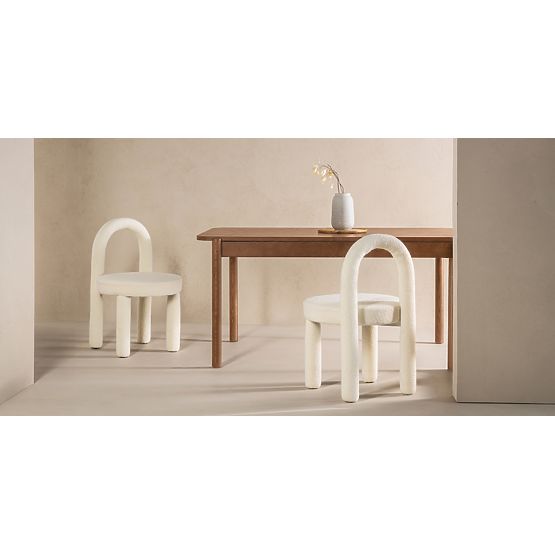 Iselio 160-200 cm-es kihúzható asztal, téglalap alakú, barna