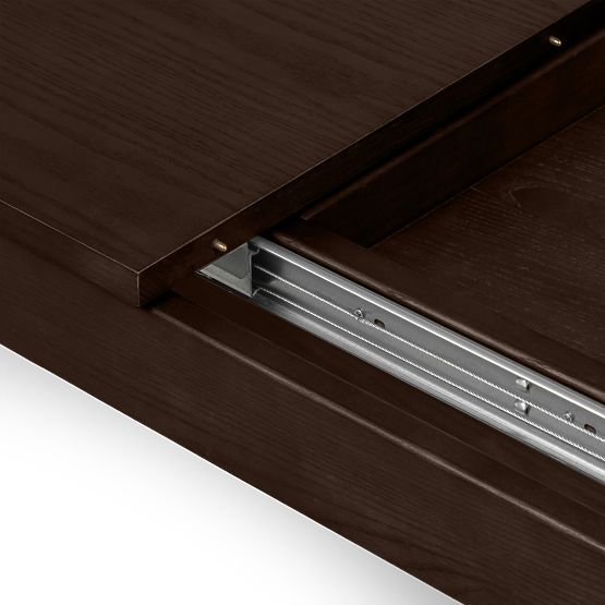 Iselio 160-200 cm-es, téglalap alakú, dió színű kihúzható asztal