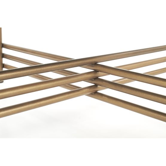 ISMENA doh 1nyz 0f3asztal keret - arany, asztallap - fekete (1p=1db)