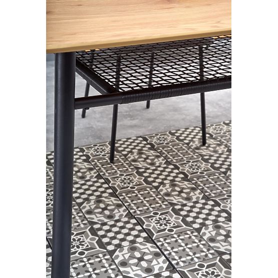 JACKSON étkezőasztal - arany tölgy/fekete