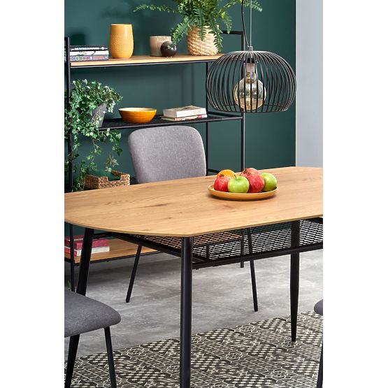 JACKSON étkezőasztal - arany tölgy/fekete