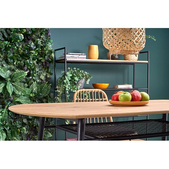 JACKSON étkezőasztal - arany tölgy/fekete