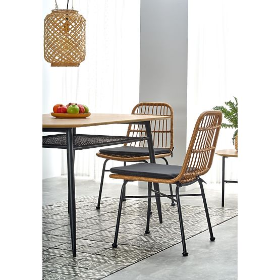 JACKSON étkezőasztal - arany tölgy/fekete