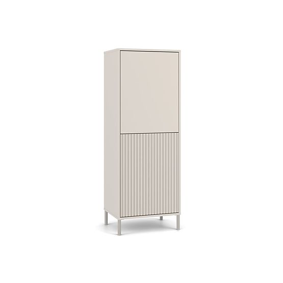 KAMARO 2DK SLIM/SIMA KASMÍR Vitrin Bordázott Lamellás + Klasszikus Előlap