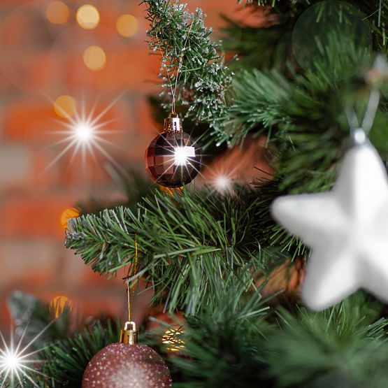 Karácsonyi díszek készlet Pink/White 115 db