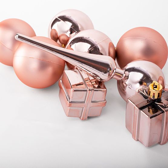 KARÁCSONYI GÖMB MIX 311437 rózsaszín