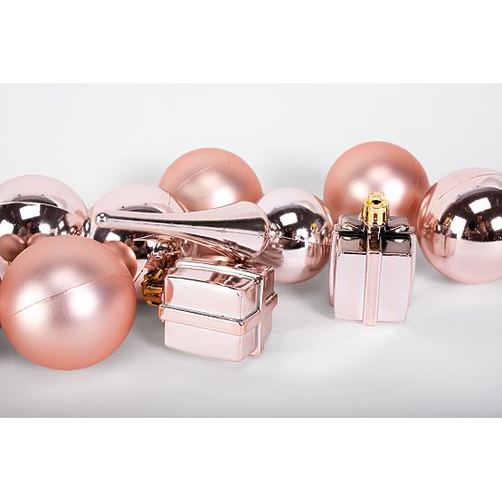 KARÁCSONYI GÖMB MIX 311437 rózsaszín