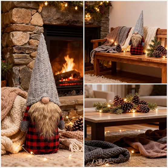 Karácsonyi manó 30cm YX055