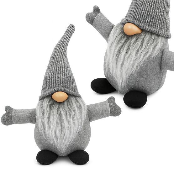 Karácsonyi manó 35 cm YX045 SZÜRKE