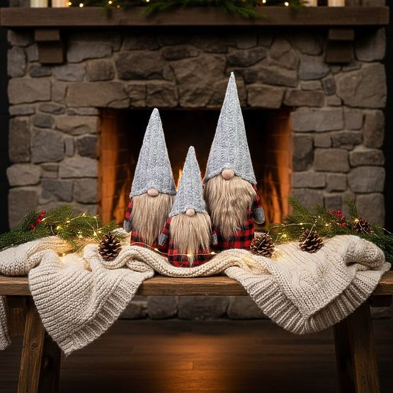 Karácsonyi manó YX055 készlet 30+40+50cm