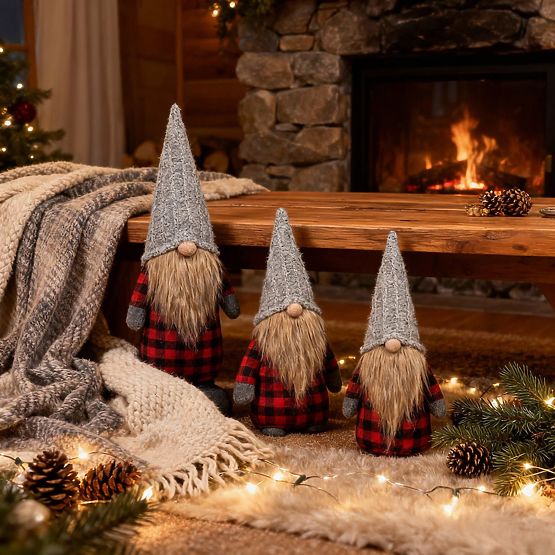 Karácsonyi manó YX055 készlet 30+40+50cm