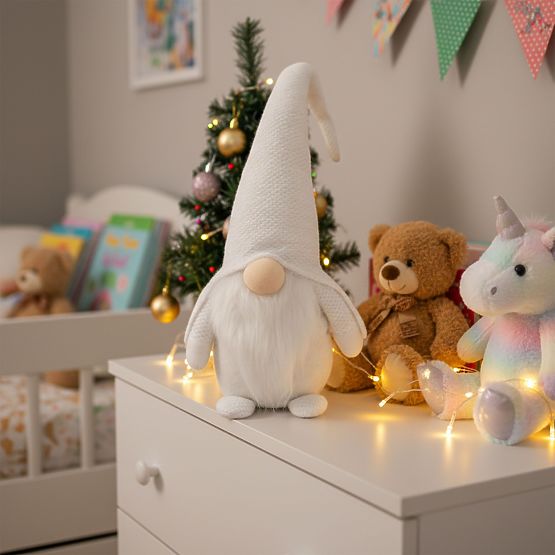 Karácsonyi manó YX068 50cm Fehér