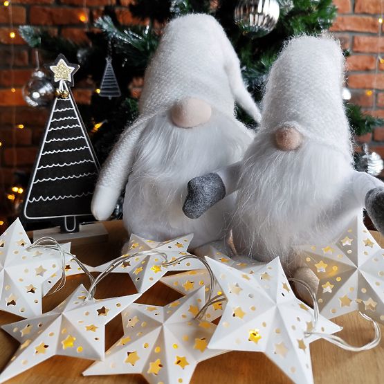 Karácsonyi manó YX068 50cm Fehér