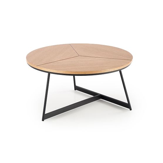 KARIDA dohányzóasztal természetes tölgy/fekete (1p=1db)