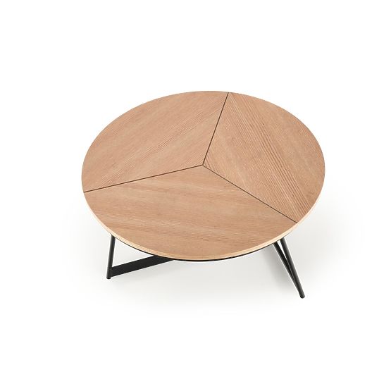 KARIDA dohányzóasztal természetes tölgy/fekete (1p=1db)