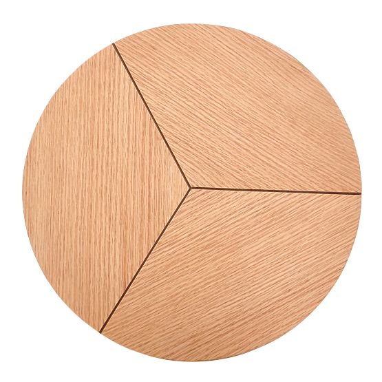 KARIDA-S konferencia asztal természetes tölgy/fekete (1p=1db)