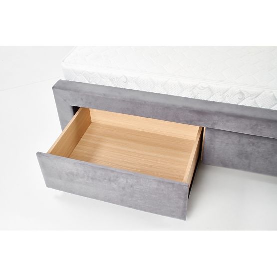 Kárpitozott ágy 160x200 SABRINA - sötétszürke