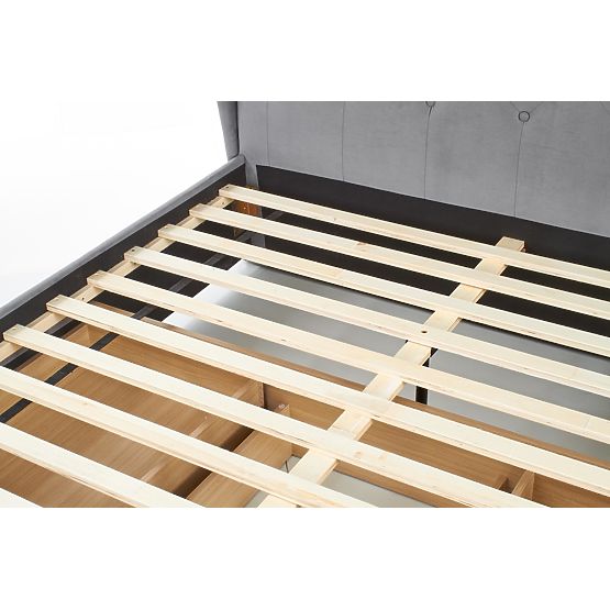 Kárpitozott ágy 160x200 SABRINA - sötétszürke