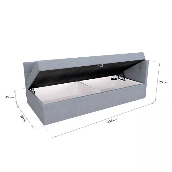 Kárpitozott ágy BILLY - 200 x 90 cm