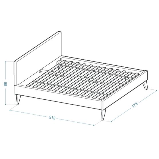Kárpitozott ágy HEAVEN 160 x 200 cm - Krém