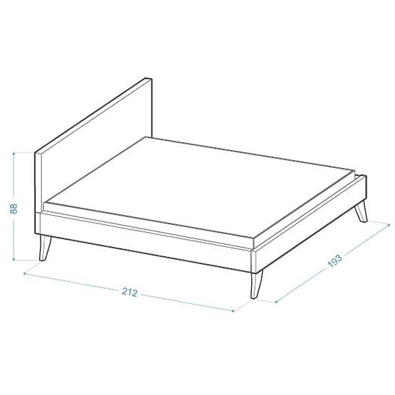 Kárpitozott ágy HEAVEN 180 x 200 cm - Púderrózsaszín