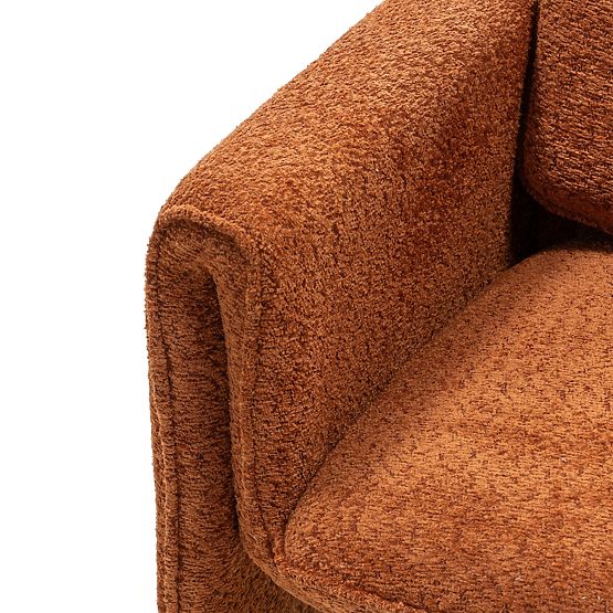 Kárpitozott Campat szék réz színben, lekerekített