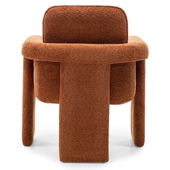 Kárpitozott Campat szék réz színben, lekerekített